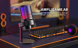 Мікрофон Fifine AmpliGame A8 USB з RGB підсвіткою, чорний, фото 5