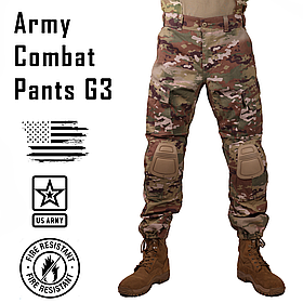 Вогнестійкі штани, Розмір: Large Regular, US Army Сombat Pant G3, Колір: OCP Scorpion W2 (FR)