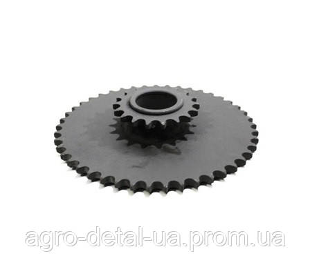 Блок звездочек РСМ ЖКС 01.480 ведущих 54-1-36-1-1 контрпривода мотовила комбайна Нива СК-5М, фото 1