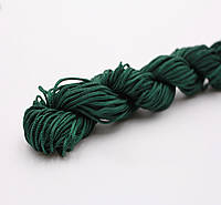 Нейлоновый шнур для плетения браслетов / Моток - 20 метров / 1мм / Изумрудный