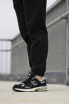 Кросівки New Balance 2002R Black White / Нью Беланс 2002Р Чорні з Білим, фото 6