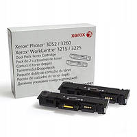 Картридж Xerox Phaser P3052 /3260 /WC3215 /3225 Dual Pack(2 картриджа в упаковке) 106R02782 Black