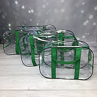 Набір прозорих сумок у пологовий будинок зелений BC-acsbag (green)
