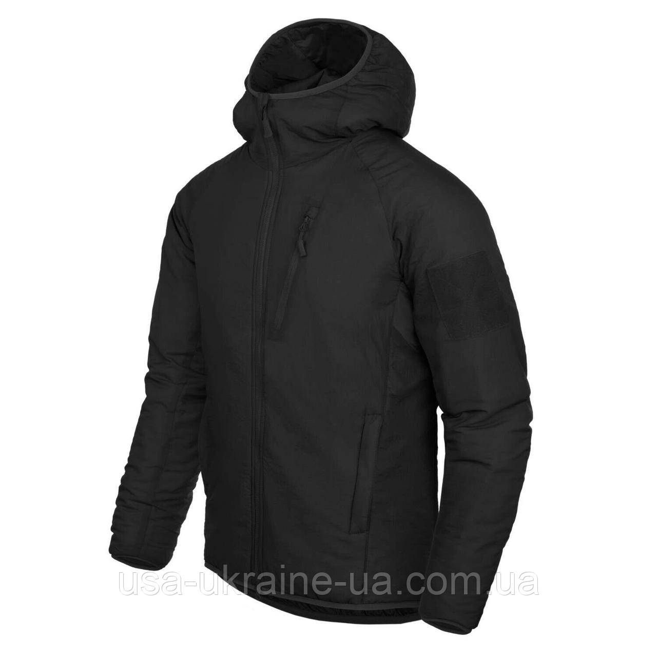 Тактична тепла куртка Helikon-Tex WOLFHOUND HOODIE - CLIMASHIELD APEX 67G чорна, фото 1