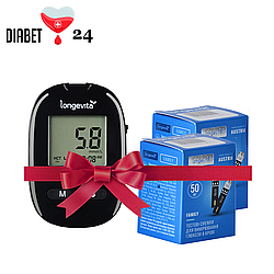 Глюкометр Longevita Family (Лонгевіта Фемелі) + 100 тест-смужок