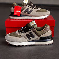 Коричневые замшевые мужские кроссовки New Balance 574 Legacy