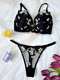 К329 Чарівні жіночі комплекти білизни з вишивкою, фото 5