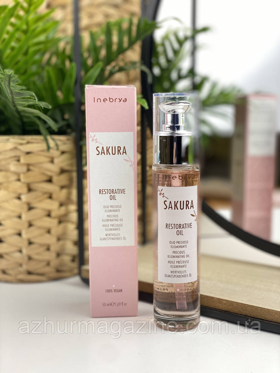 Відновлююча олія для волосся Inebrya Sakura Restorative Oil 50мл