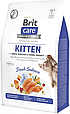 Сухий корм Brit Care Cat by Nutrition Kitten Gentle Digestion Strong Immunity для кошенят, з лососем, 2 КГ, фото 3