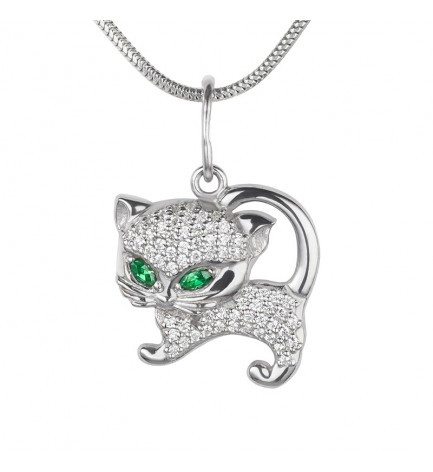 Срібний кулон Кошеня, фото 1