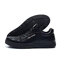 Мужские кожаные кеды Tommy Hilfiger Black