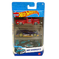 Подарунковий набір з 3-х базових машинок Hot Wheels Хот віллс  1:64 метал (K5904), фото 7