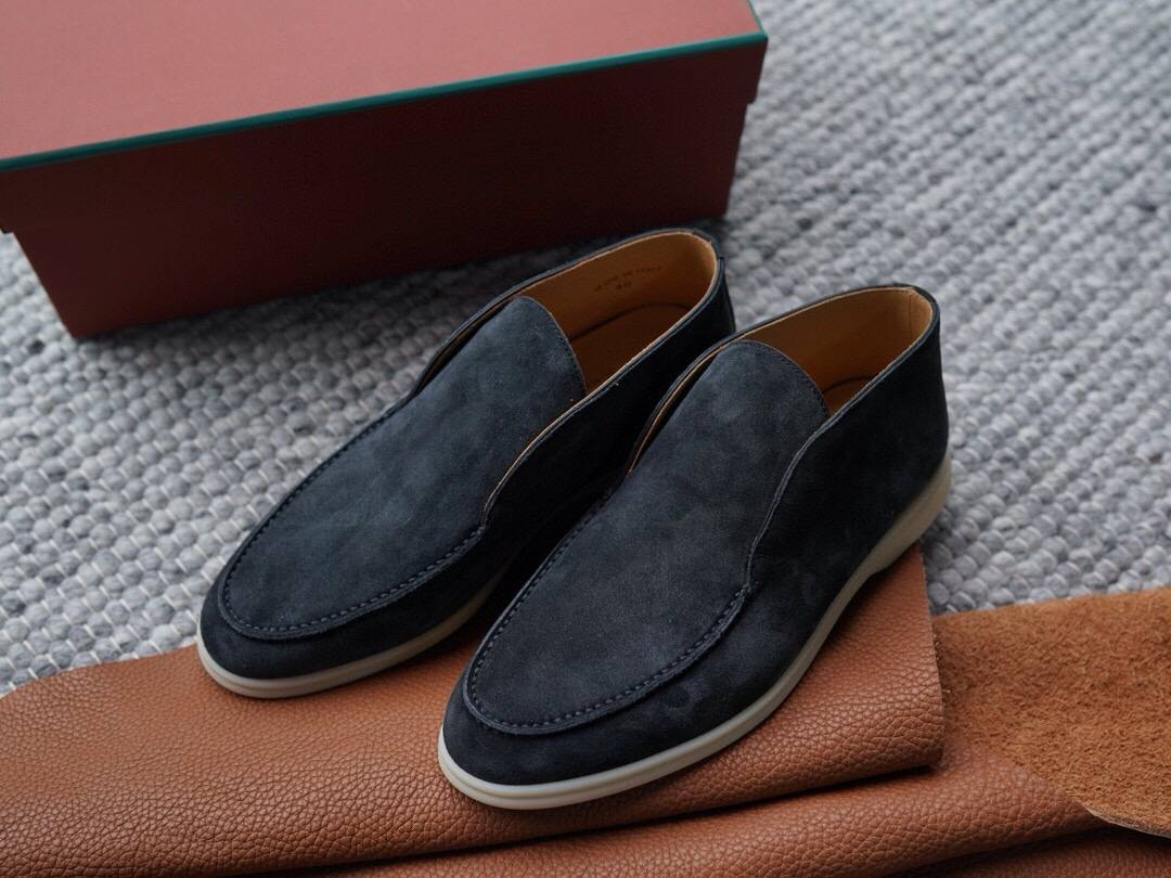 Замшеві високі лофери Lp