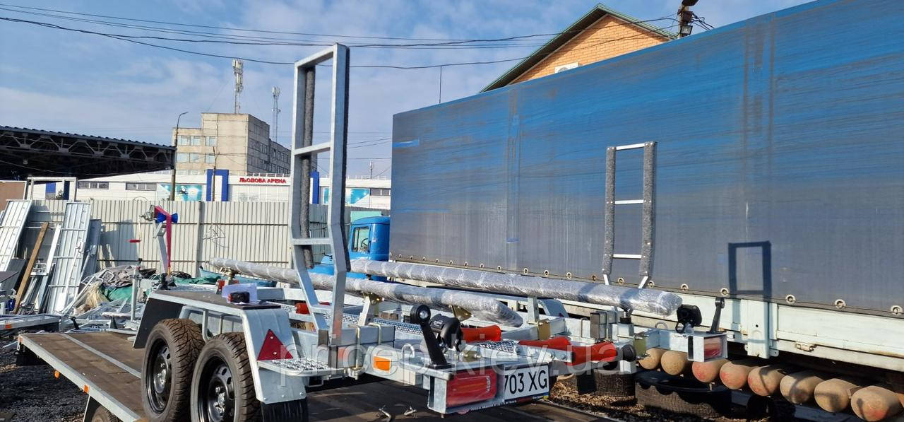 Лафет для катера 6-7 м на ресорах. Без гальмівної системи