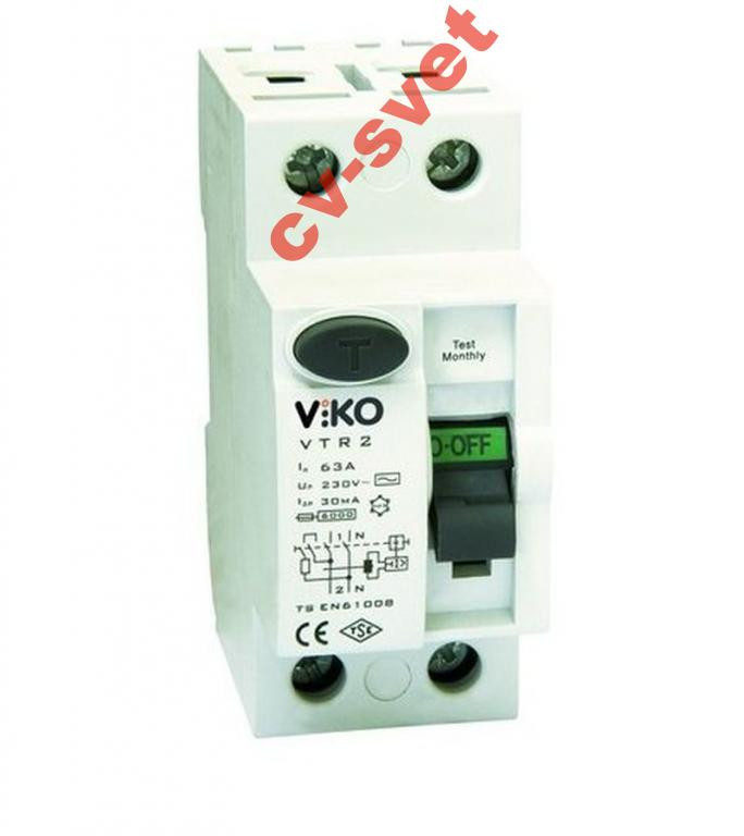 Пристрій захисного вимкнення ПЗВ 40A 300mA 2P, фото 1