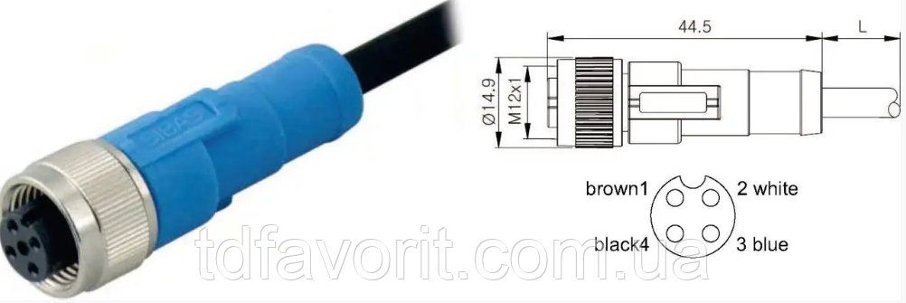 Разъем для датчика SIS 180 гр (PC312-2221410501 26-0521-5М), фото 1