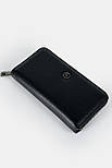 Шкіряний чоловічий гаманець H.T Leather 162-22 чорний, фото 3