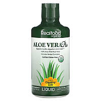 Алоэ вера Country Life, Realfood Organics "Aloe Vera Liquid" в жидкой форме (944 мл)