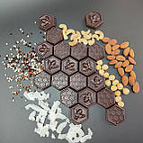 Цукерки «Бджілки» 12 штук з чорного шоколаду 75% на меду з начинкою асорті 205 грам, фото 9