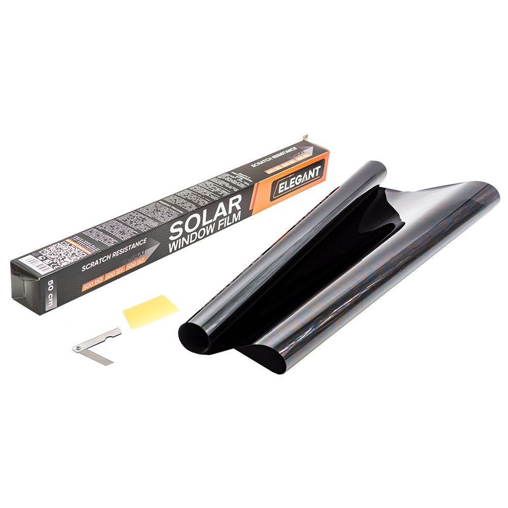 Тонувальна плівка 0.5х3 м S. D. BLACK з антицарапним покриттям SRC 23 мкм Elegant Plus EL 500152, фото 1