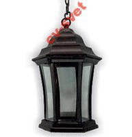 Ліхтар садово-парковий метал PL2101 чорний 60w