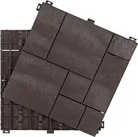 Декоративне покриття для підлоги Mosaic, рифлене, 30х30см, коричневий, уп.6 шт.