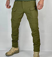 Штаны армейские Softshell олива (М - 3XL) софтшелл Демисезонные мужские тактические брюки для НГУ