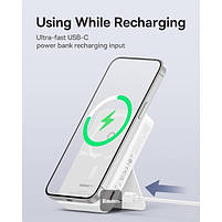 Портативна батарея Baseus MagPro Magnetic Bracket 5000mAh 20W, White, фото 6