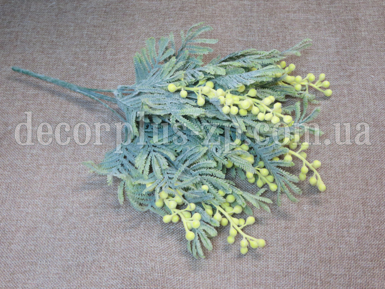 Букет мімози жовтої, 5 гілок, з напиленням, фото 1