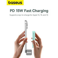Портативна батарея Baseus MagPro Magnetic Bracket 5000mAh 20W, Blue, фото 3