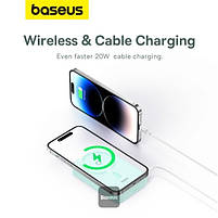 Портативна батарея Baseus MagPro Magnetic Bracket 5000mAh 20W, Blue, фото 6