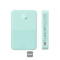 Портативна батарея Baseus MagPro Magnetic Bracket 5000mAh 20W, Blue, фото 4