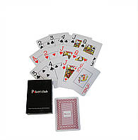 Карти гральні покерні пластикові Duke Poker Club 54 аркуші 87x62 мм (DN26238RED)