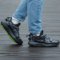 Зимові Чоловічі Кросівки Nike ACG Mounth Low Zip Black / Найк АCГ Моунт Зіп Низькі Чорні, фото 5