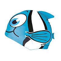 Шапочка для плавания Spokey Rybka для детей Onesize Голубая (s0110)