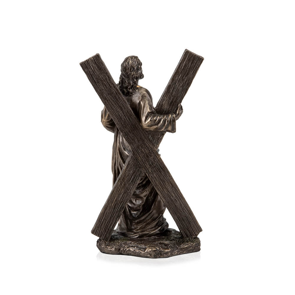 Статуэтка религиозная Veronese Святой Апостол Андрей 11х10х22 см - фото 4 - id-p238099816