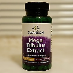 Swanson Mega Tribulus Extract 60 капсул свансон трибулус екстракт