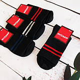 Шкарпетки Житомир тенісні високі чорні с кольоровою полоскою 37-39р | 12 пар, фото 2