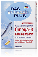 Биологически активная добавка Omega 3 1000mg Das gesunde Plus 60 шт