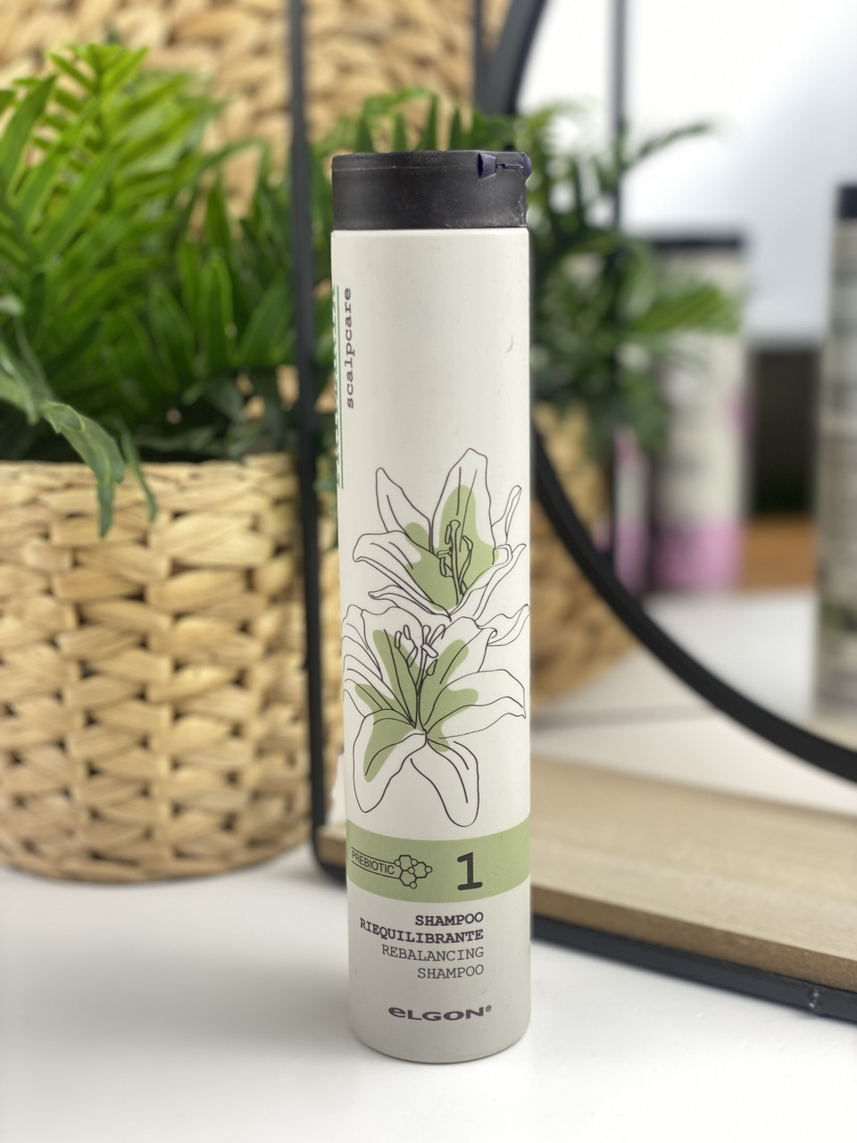 Шампунь із білою глиною для жирної шкіри голови Elgon Primaria Rebalancing 250мл