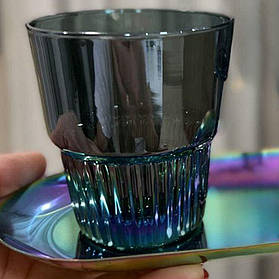 Склянка для віскі скляна "Грінвіль", 250мл, Бірюзовий