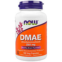 DMAE (Диметиламиноэтанол) Now Foods 250 мг 100 вегетарианских капсул