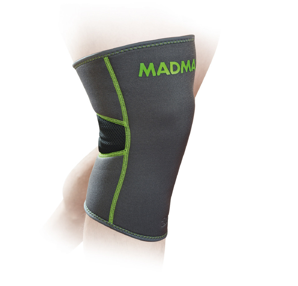 Наколінник MadMax MFA-294 Zahoprene Knee Support Dark Grey/Green (1шт.) M, фото 1