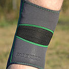 Наколінник MadMax MFA-294 Zahoprene Knee Support Dark Grey/Green (1шт.) M, фото 10
