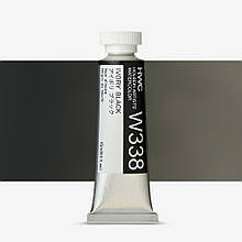 Акварель HOLBEIN HWC W338 Ivory Black у тубі 15 мл (Японія)