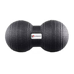 Масажний м'яч подвійний U-POWEX Epp foam peanut ball (d12*24cm.) Black