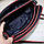 Модна жіноча сумочка через плече клатч на ланцюжку сумка кроссбоді чорна з червоним шкірзам, фото 6