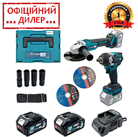 Аккумуляторный набор инструментов PROFI-TEC Combo Set 2 POWERLine (DGA20BL, DTW500BL) (2 х 5.0 Ач, ЗУ)