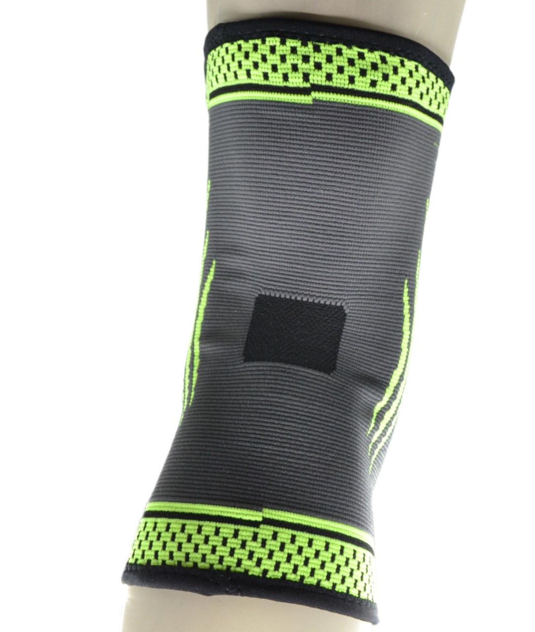 Компресійний наколінник MadMax MFA-284 3D Compressive knee support Dark grey/Neon green (1шт.) L - фото 9 - id-p2117581047
