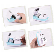 Дитячий міні Bluetooth принтер для фотографій та етикеток "Mini Printer CAT" синій, фото 3